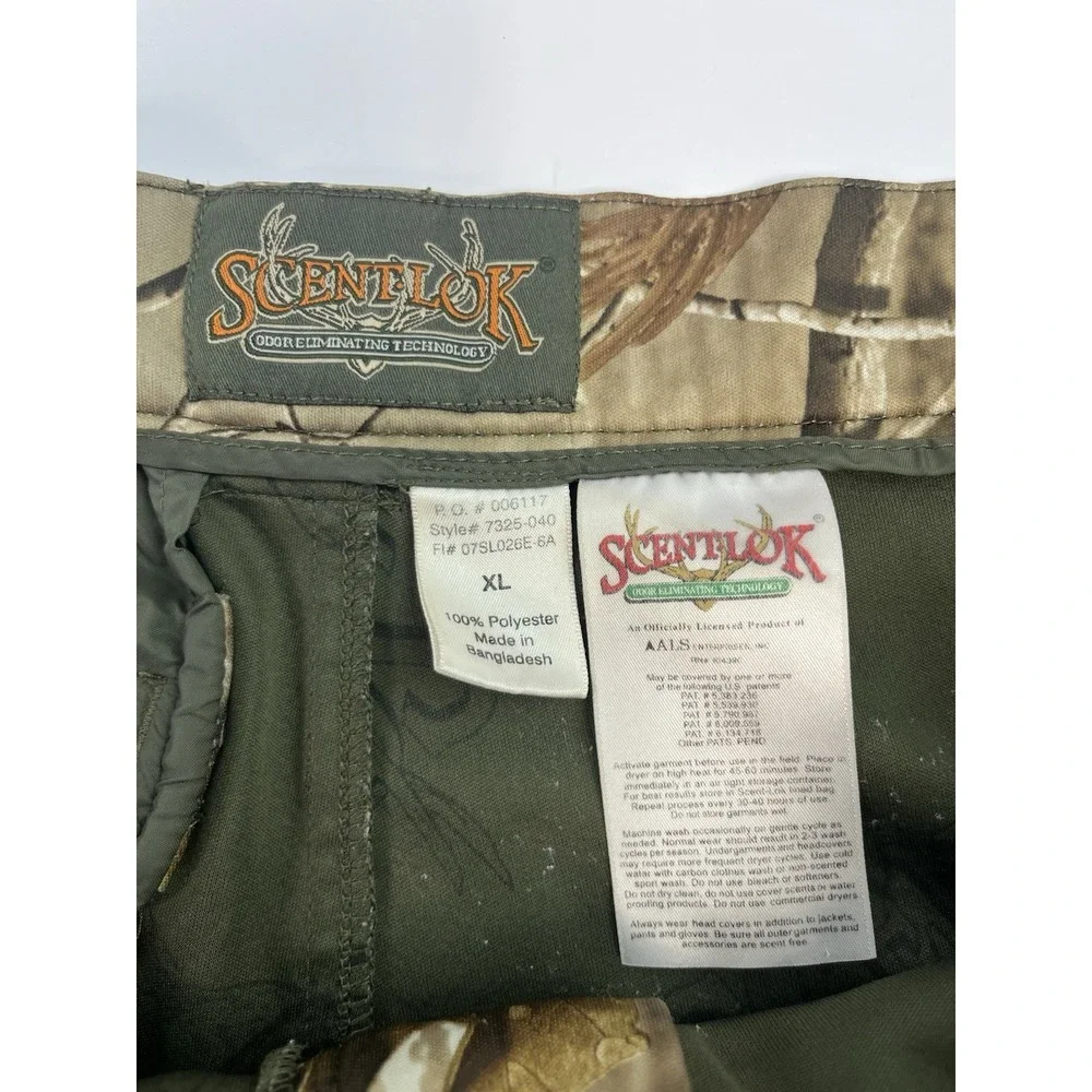 ScentLok Hunting Cargo Pants Men's Size XL Realtree Camo Odor-Resistant 7325